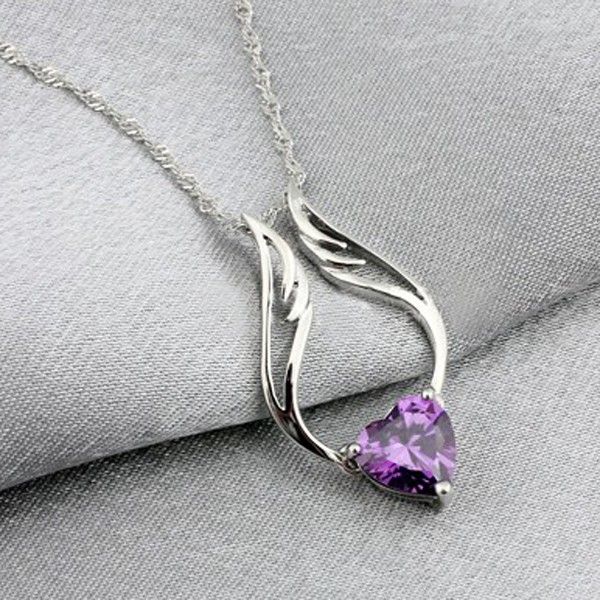 Collier En Argent Sterling Pour Femme The Flying Heart Of Love