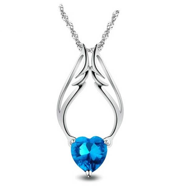 Collier En Argent Sterling Pour Femme The Flying Heart Of Love