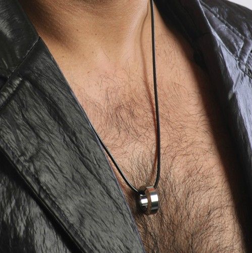 Collier Pendentif En Tungstène Pour Homme