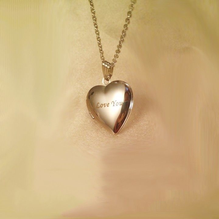 Collier De Photos En Forme De Coeur