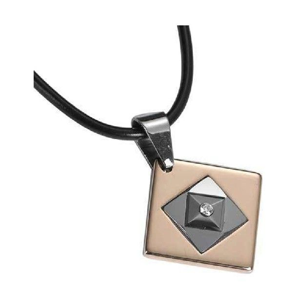 Collier De Tungstène Incrusté De Zircone Cubique Pour Femme