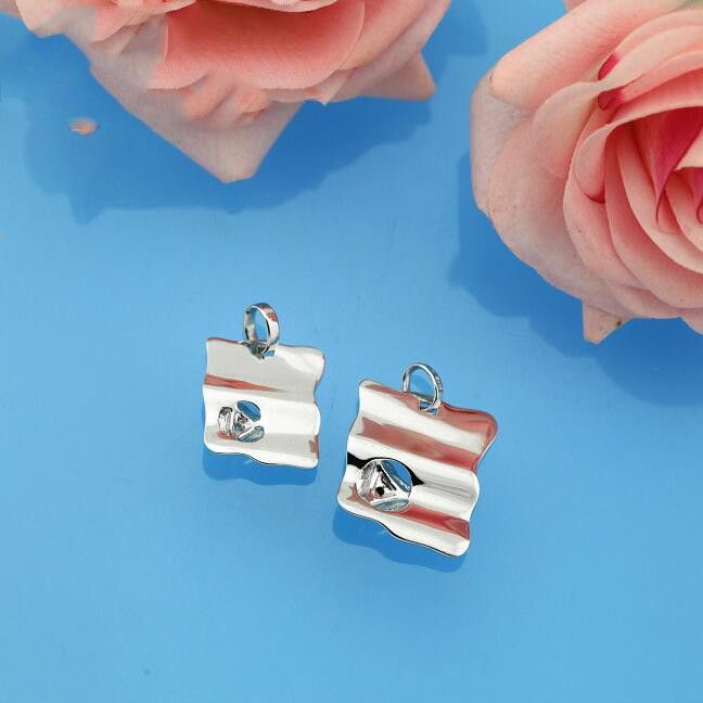 Colliers Couple En Argent Sterling Rose