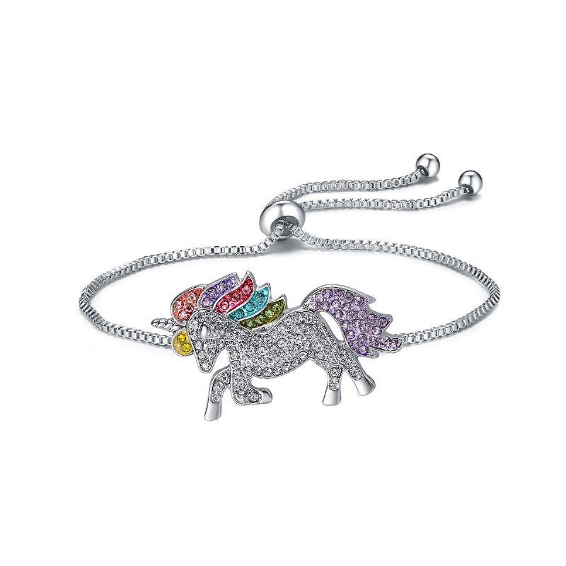 2019 Mode Dessin Animé Mignon Licorne Saint Valentin Anneaux Colliers Boucles D'oreilles Bracelets