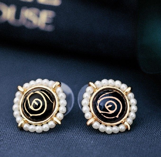 Boucle D'oreille En Alliage De Cristal De Style Européen Vintage