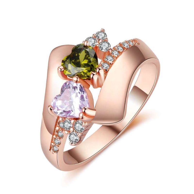 Anneaux De Pierre De Naissance En Or Rose Anneaux De Mères En Argent Sterling 925 Personnalisé Pierre De Naissance Famille Zircon Cubique Bague Cadeau De Fête Des Mères