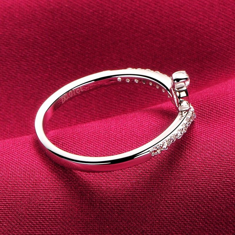 0.01 Carat Simulé Bague De Fiançailles / Mariage / Promesse De Diamant Pour Elle