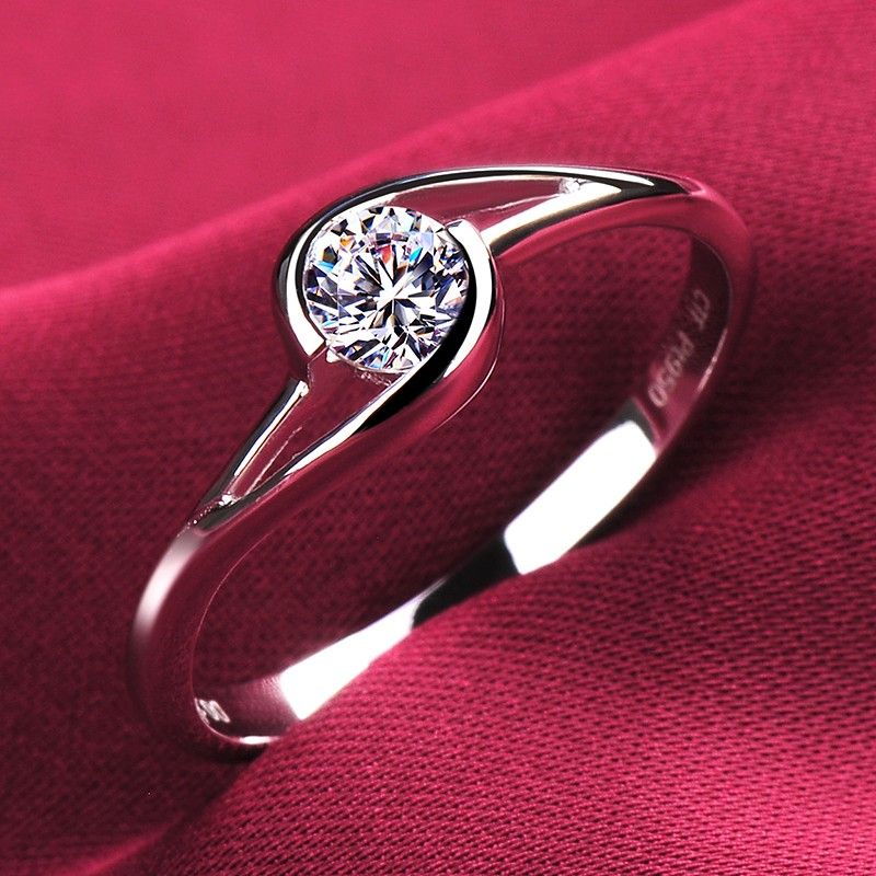 0.25 Carat Simulé Bague De Fiançailles / Mariage / Promesse De Diamant Pour Elle