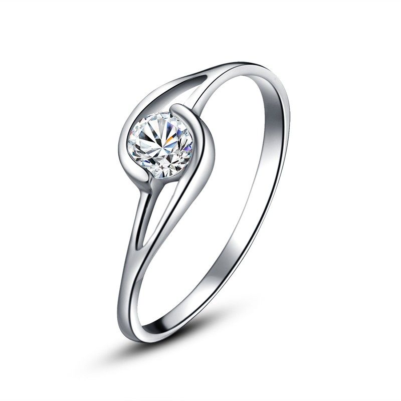 0.25 Carat Simulé Bague De Fiançailles / Mariage / Promesse De Diamant Pour Elle