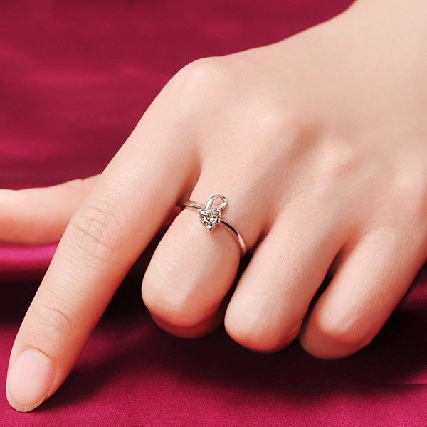 0.3 Carat Simulé Bague De Fiançailles / Mariage / Promesse De Diamant Pour Elle