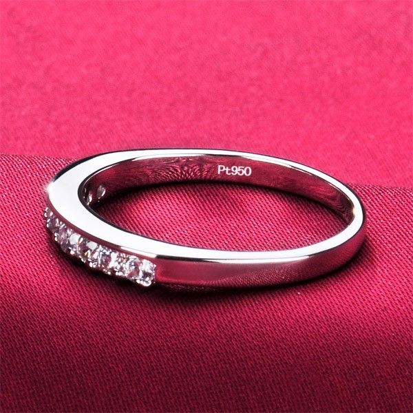 0.3 Carat X 9 Bague De Fiançailles / Mariage / Promesse En Diamant Simulé Pour Elle