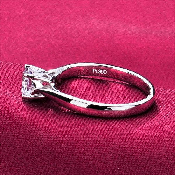 0.5 Carat Simulé Bague De Fiançailles / Mariage / Promesse De Diamant Pour Elle