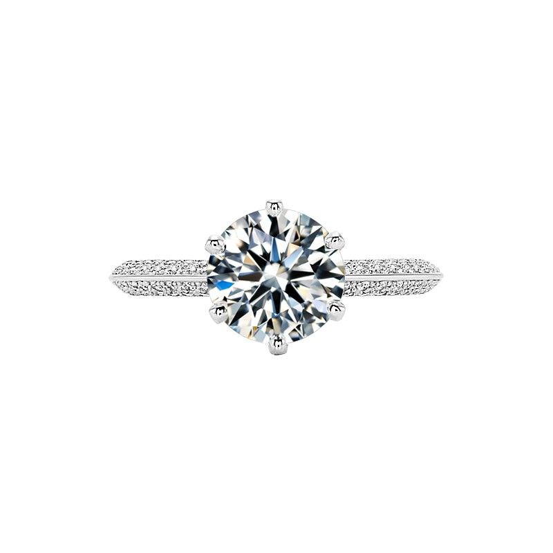 0.6 - 2.0 Carats Simulé Bague De Fiançailles / Mariage / Promesse De Diamant Pour Elle