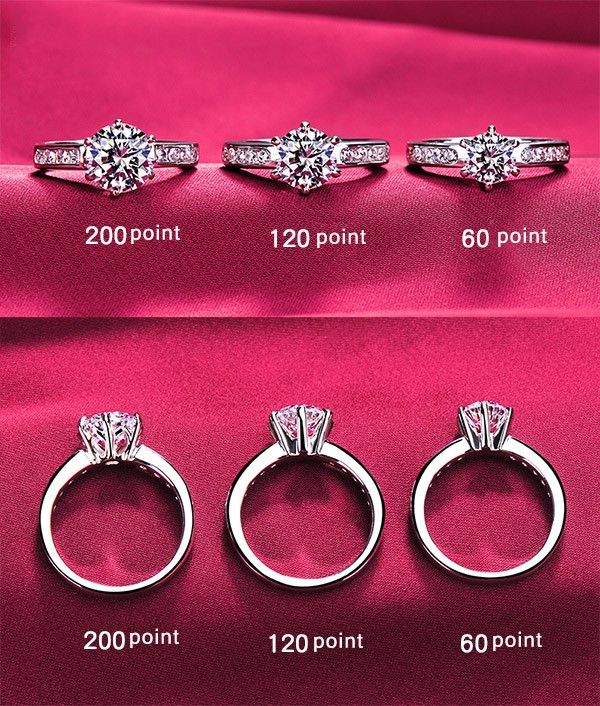 0.6 - 2.0 Carats Simulé Bague De Fiançailles / Mariage / Promesse De Diamant Pour Elle