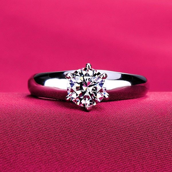 0.6 - 2.0 Carats Simulé Bague De Fiançailles / Mariage / Promesse De Diamant Pour Elle