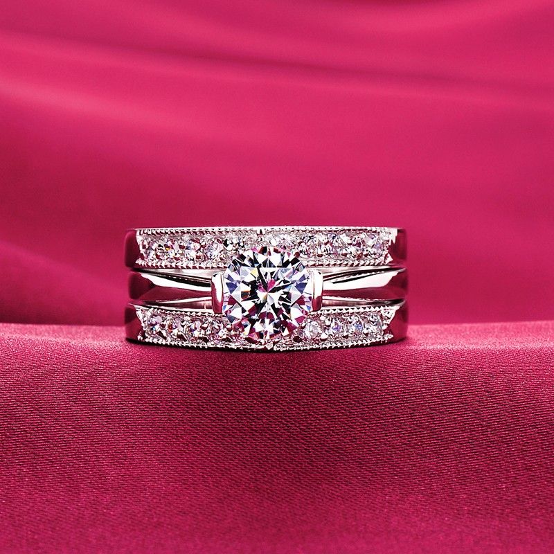 0.6 Carat Simulé Bague De Fiançailles / Mariage / Promesse De Diamant Pour Elle