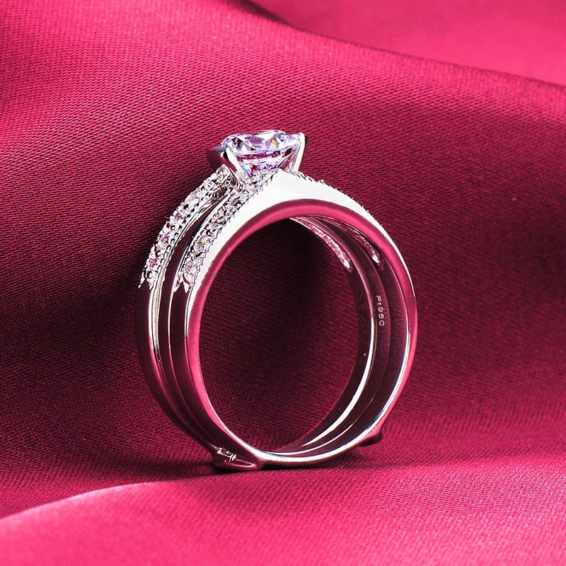 0.6 Carat Simulé Bague De Fiançailles / Mariage / Promesse De Diamant Pour Elle