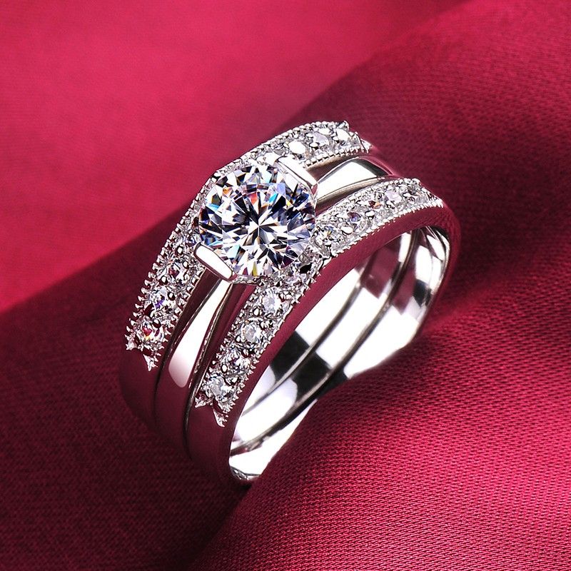 0.6 Carat Simulé Bague De Fiançailles / Mariage / Promesse De Diamant Pour Elle