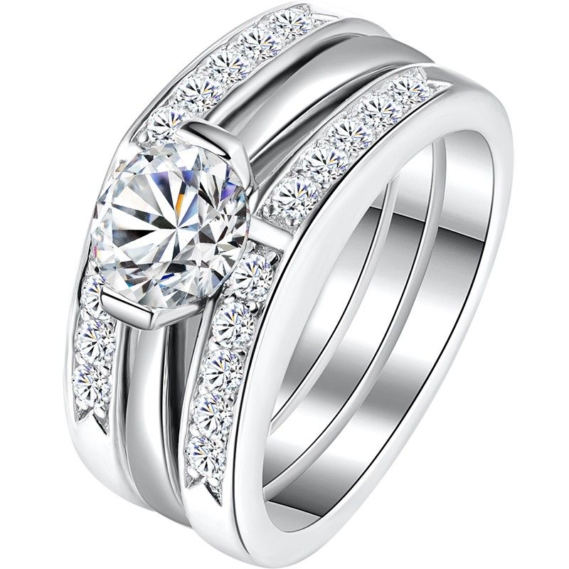 0.6 Carat Simulé Bague De Fiançailles / Mariage / Promesse De Diamant Pour Elle