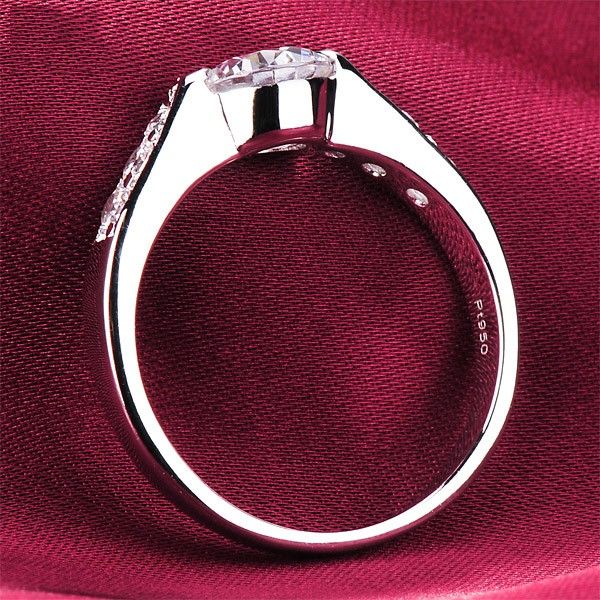 0.6 Carat Simulé Bague De Fiançailles / Mariage / Promesse De Diamant Pour Elle