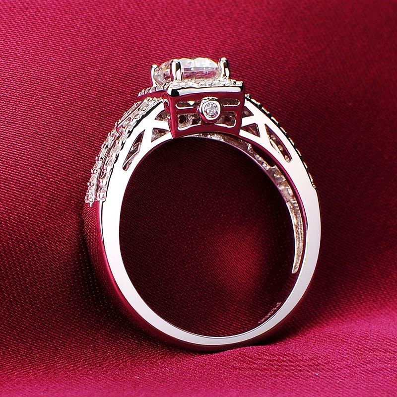 0.8 Carat Simulé Bague De Fiançailles / Mariage / Promesse De Diamant Pour Elle