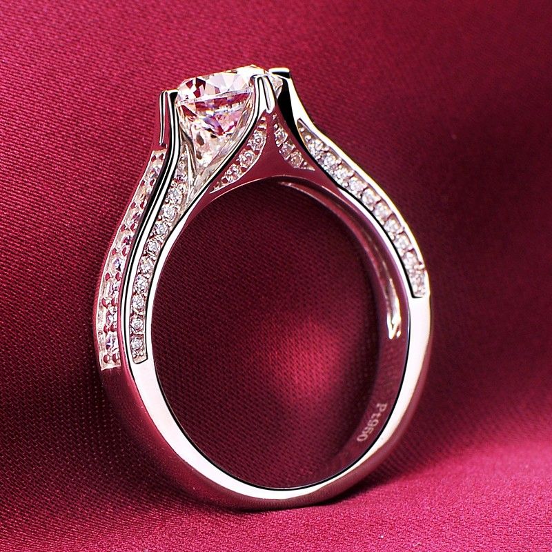 1.0 Carat Simulé Bague De Fiançailles / Mariage / Promesse De Diamant Pour Elle