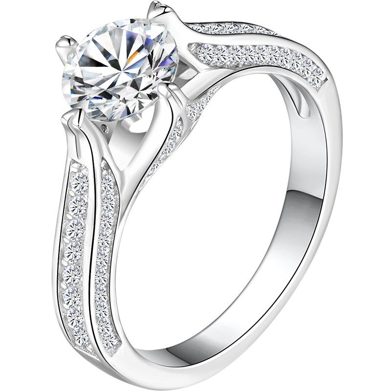 1.0 Carat Simulé Bague De Fiançailles / Mariage / Promesse De Diamant Pour Elle