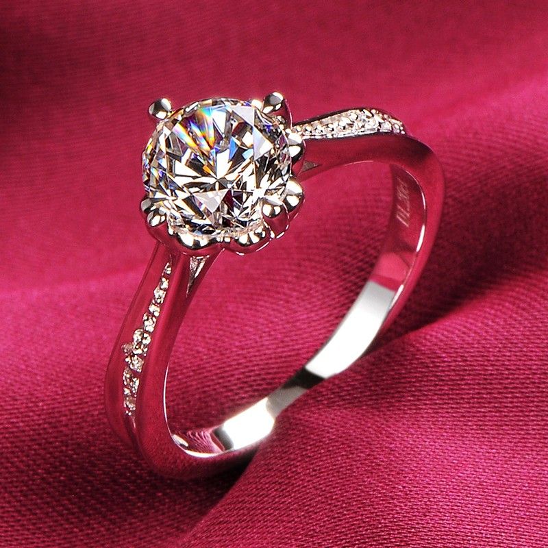 1.2 Carat Simulé Bague De Fiançailles / Mariage / Promesse De Diamant Pour Elle