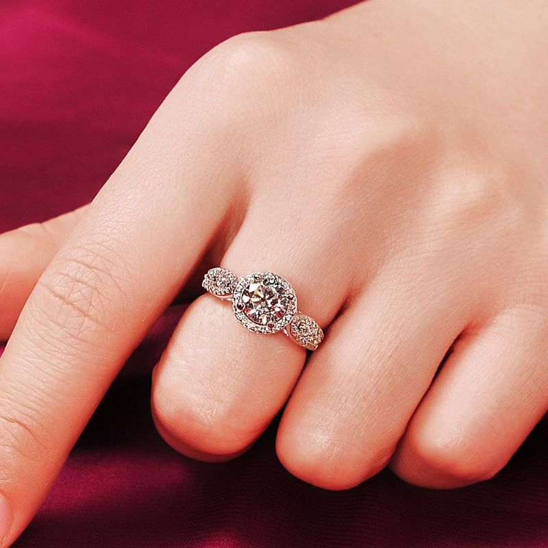 1.2 Carat Simulé Bague De Fiançailles / Mariage / Promesse De Diamant Pour Elle