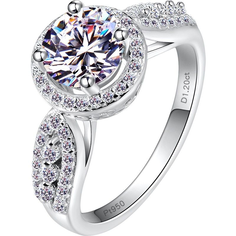 1.2 Carat Simulé Bague De Fiançailles / Mariage / Promesse De Diamant Pour Elle