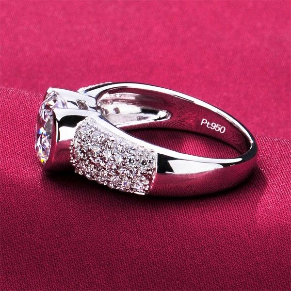 2.0 Carats Simulé Bague De Fiançailles / Mariage / Promesse De Diamant Pour Elle