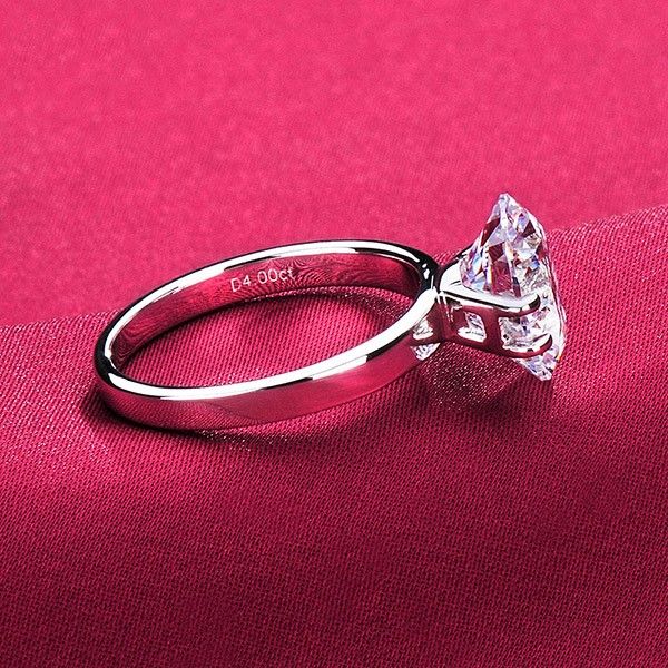 3.0 - 6.0 Carats Simulé Bague De Fiançailles / Mariage / Promesse De Diamant Pour Elle