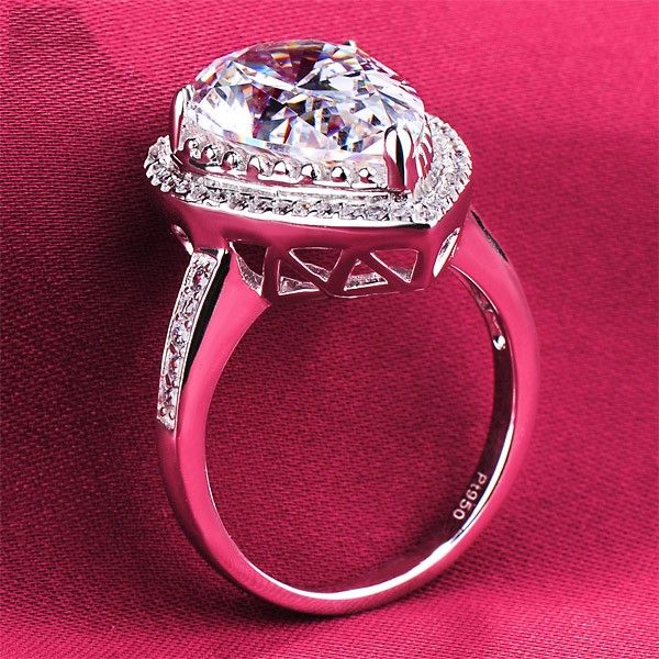 5.0 Carats Simulé Bague De Fiançailles / Mariage / Promesse De Diamant Pour Elle