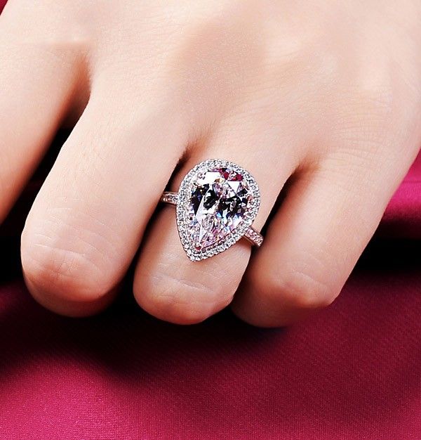 5.0 Carats Simulé Bague De Fiançailles / Mariage / Promesse De Diamant Pour Elle