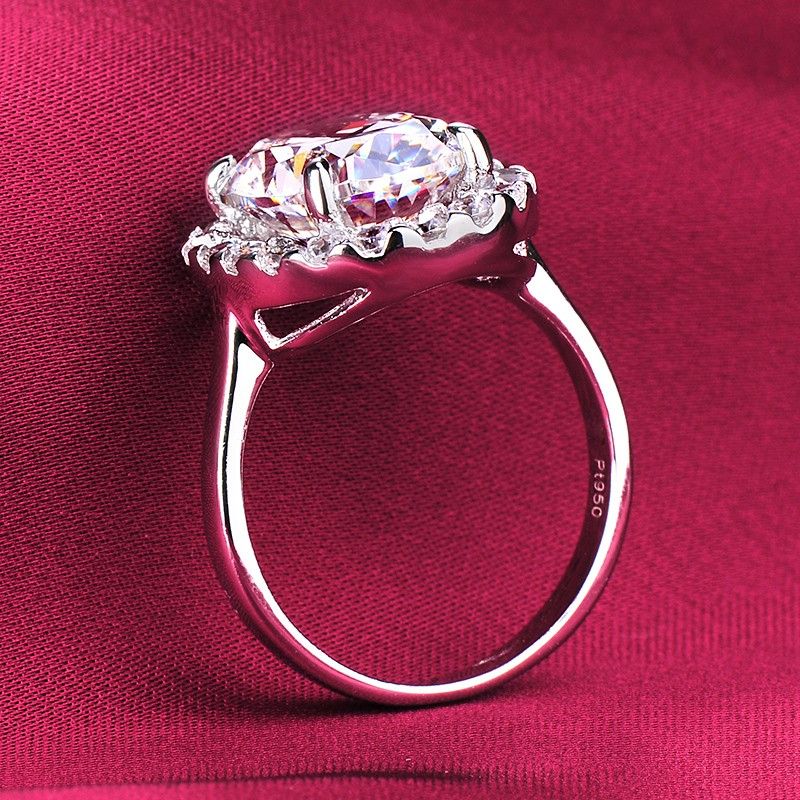 5.0 Carats Simulé Bague De Fiançailles / Mariage / Promesse De Diamant Pour Elle