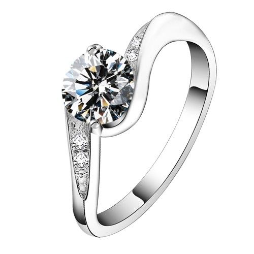 Alliance En Diamant D'amour Romantique Nscd