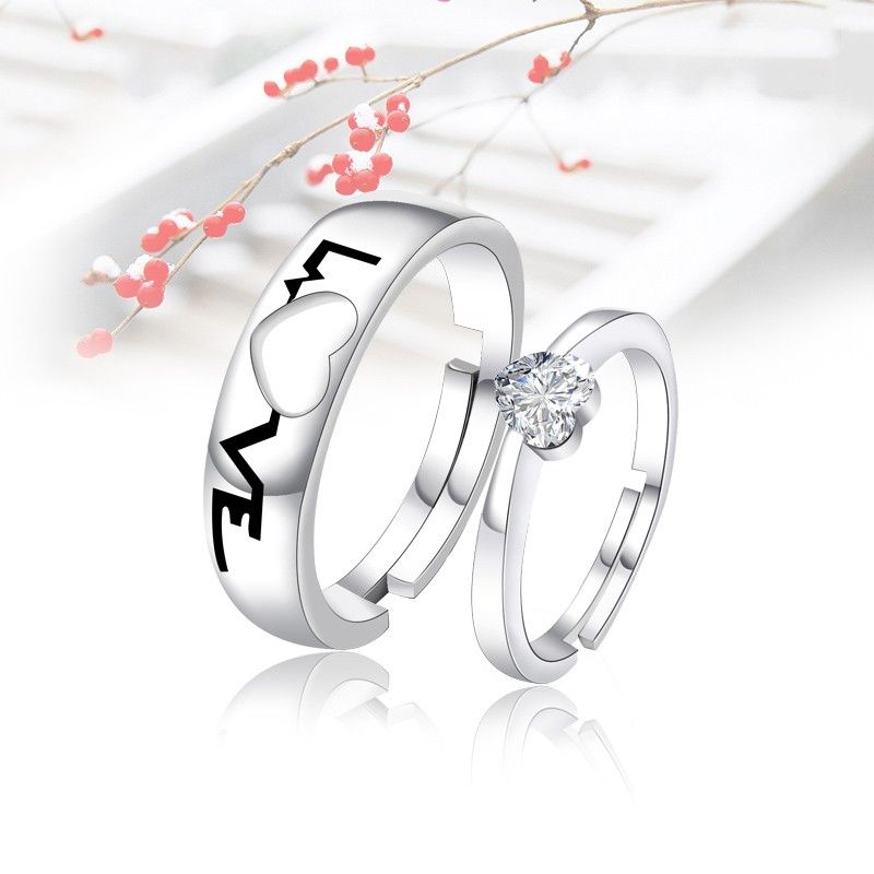 Anneaux De Couple En Argent Creative "you Are Mine" 925