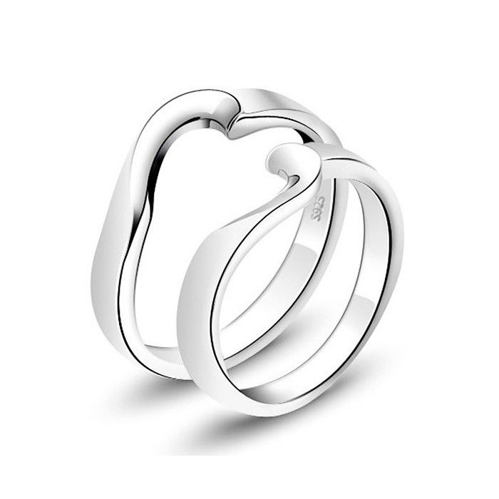 Anneaux De Couple En Argent Sterling 925