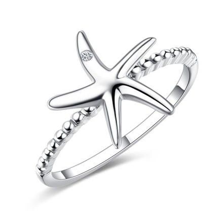 Bague En Argent Starfish 925 Femme