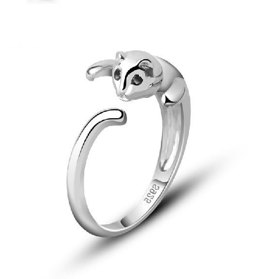 Bague En Argent Sterling Pour Femme Lovely Little Cat