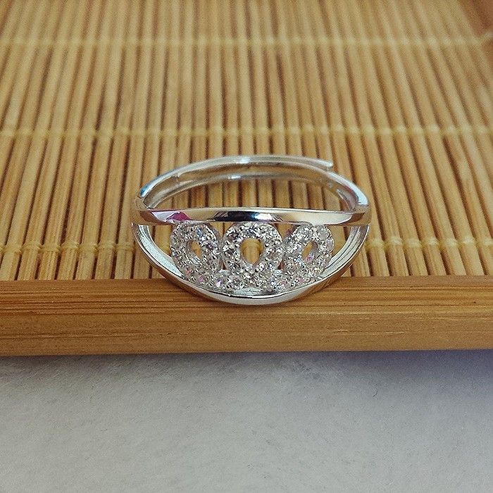 Bague Couronne En Argent 925 Avec Cadeau De Mode Hypoallergénique