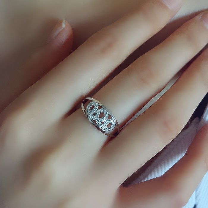 Bague Couronne En Argent 925 Avec Cadeau De Mode Hypoallergénique