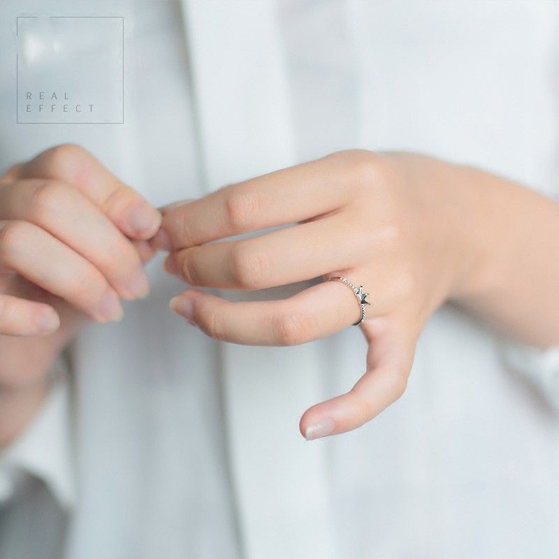 Bague De Couronne De Zircone Cubique Incrustée De Personnalité De La Mode En Argent 925