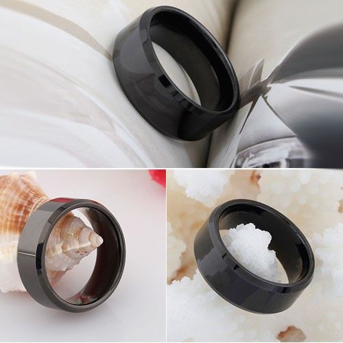 Bague Élégante Pour Homme En Acier Au Tungstène De Couleur Ruban