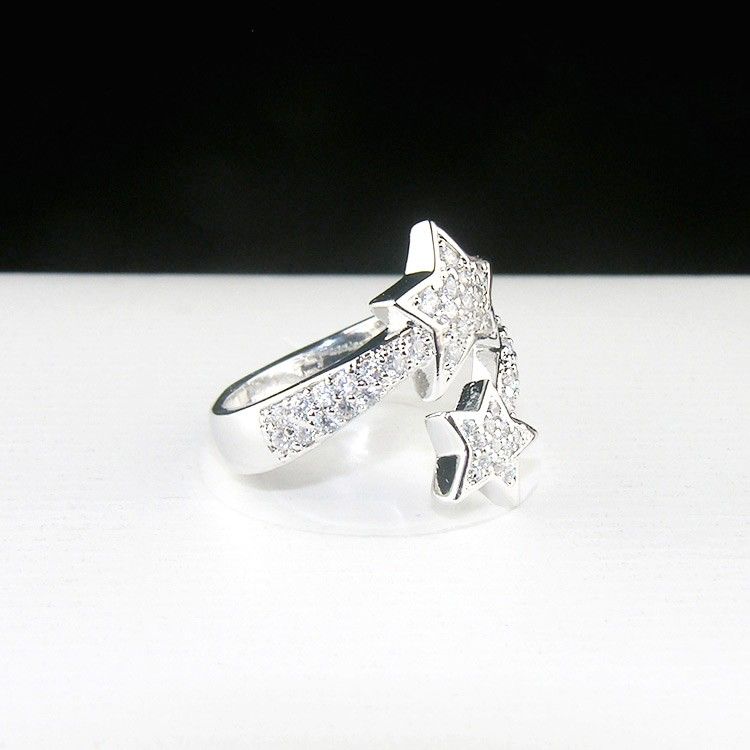 Bague Étoile Diamant Flash Micro Pavé Zircon