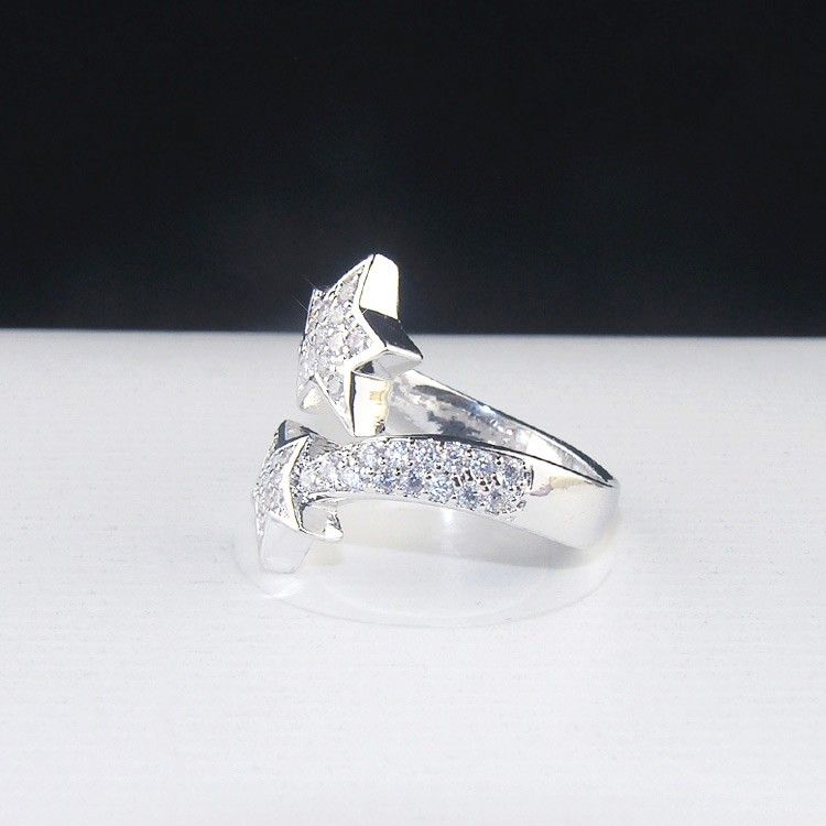 Bague Étoile Diamant Flash Micro Pavé Zircon