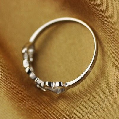 Bague Pour Femme En Argent Sterling 925 En Forme De Coeur