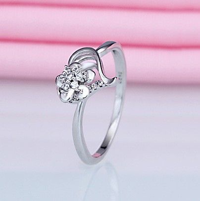 Bague De Fiançailles En Argent Sterling Avec Tempérament Littéraire En Argent Sterling Avec Fleur Papillon Délicate Et Armoire