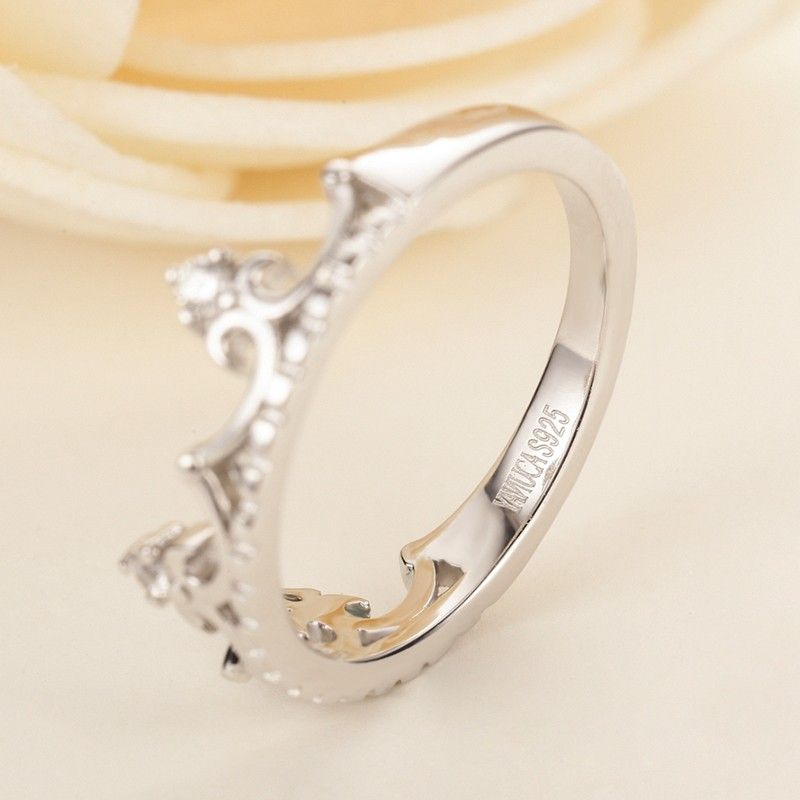 Bague De Fiançailles CZ En Argent Sterling 925