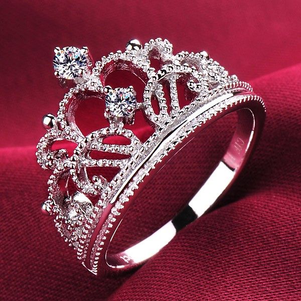 Bague De Fiançailles / Mariage / Promesse De Diamant Couronne Sona Pour Elle