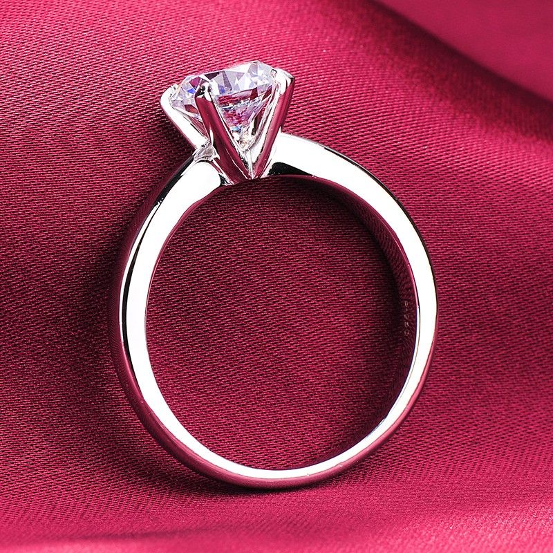 Bague De Fiançailles / Mariage / Promesse En Diamant Simulé 1.2 Carat Pour Elle